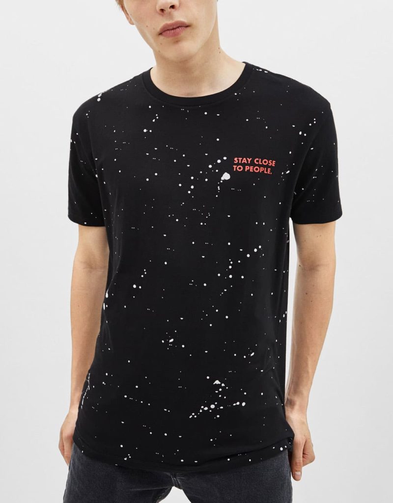 Black Paradise Slogan T-Shirt 1